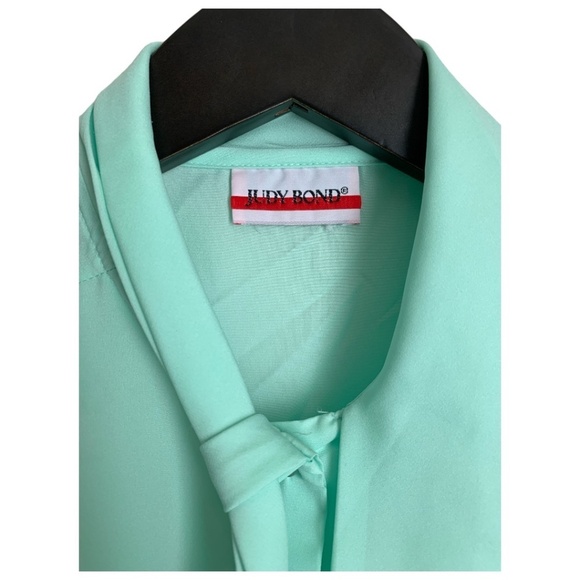 ** SOLD ** Vintage 60s Judy Bond Blouse Size 18 Short Sleeve Mint Shirt - Picture 4 of 4
